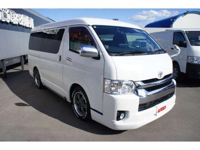 ハイエース2.7 GL ロング ファインテックツアラー 4WD　アルパインBIG-Xナビ&後席フリップダウンモニター　両側パワースライドドア　社外ETC　ISOFIX対応キャプテンシート　415COBRAクリーンルック3Fスポイラー　BADRACKER17インチAW　ドラレコ 2700