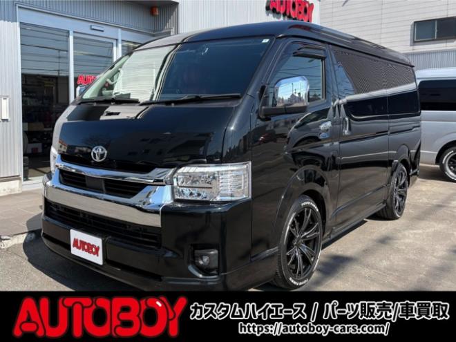 ハイエース2.7 GL ロング ミドルルーフ 4WD　IFUU製　IF-WB8　10人乗り対面ラウンジベッド仕様　415COBRAクリーンルック3フロントスポイラー&バッドラッカー毒牙18インチAW　イクリプス製10.1インチフローティングナヒ　純正EGスターター 2700