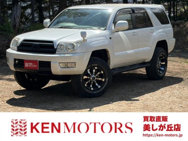 ハイラックスサーフ2.7 SSR-G 4WD　禁煙車　パワステ　パワーウィンドウ　ETC　社外ナビ　バックカメラ　キーレスエントリー　リフトアップ　エンジンスターター　寒冷地仕様　ABS　エアコン　盗難防止装置　社外アルミホイール 2700