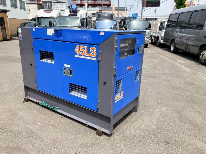 発電機デンヨー　中古　DCA-45LSK　エンジン発電機　動力源