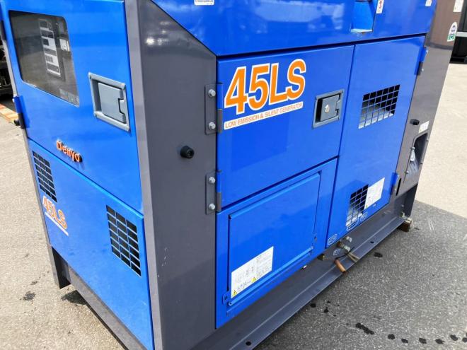 発電機デンヨー　中古　DCA-45LSK　エンジン発電機　動力源
