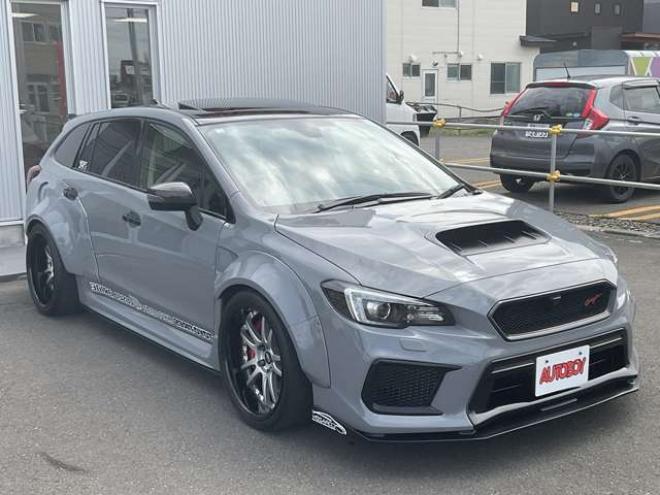 レヴォーグ2.0 STI スポーツ アイサイト 4WD　東京オートサロン2020受賞車　フロント片側60mmワイド　リア片側85mmワイド　ナルドグレー全塗装　BRIDEセミバケットシート　WRX後期Fバンパー　フロント6POTキャリパー　CUSCO製車高調　車幅公認済み 2000