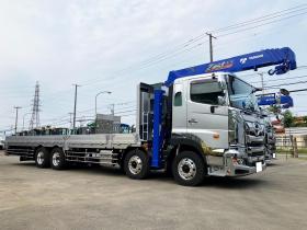 プロフィア　未使用　4段ラジコンクレーン車　セルフローダー　重機運搬車ウインチ付　大型トラック　nsl