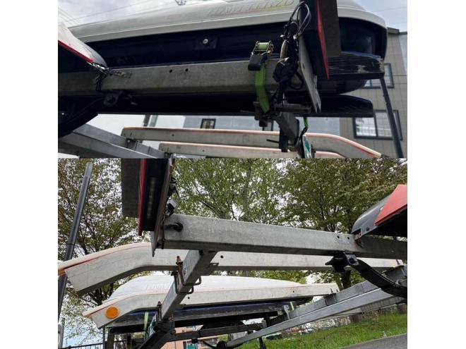 トレーラーソレックス2艇積み普通トレーラー　最大積載量450㎏　車両総重量670㎏