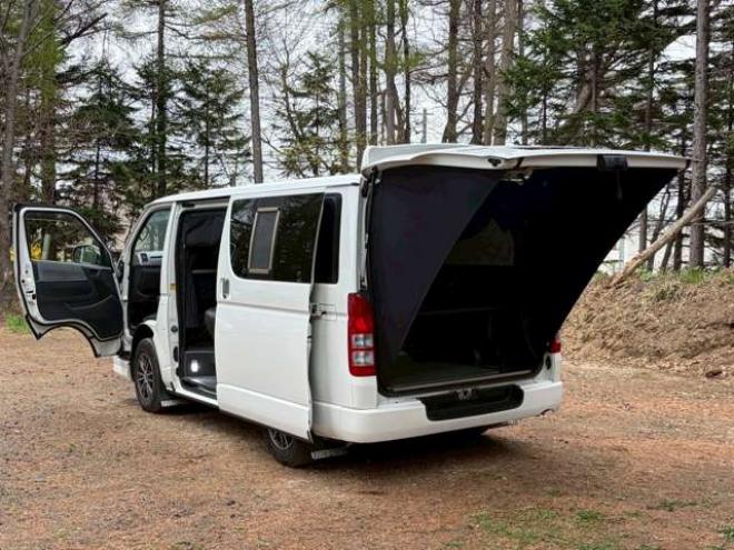 ハイエースバン3.0 スーパーGL ロング ディーゼルターボ 4WD　社外ナビ　地デジ　バックカメラ　ベットキット　ETC　記録簿　パワステ　パワーウィンドウ　エアコン　キーレスエントリー　盗難防止装置　ABS 3000