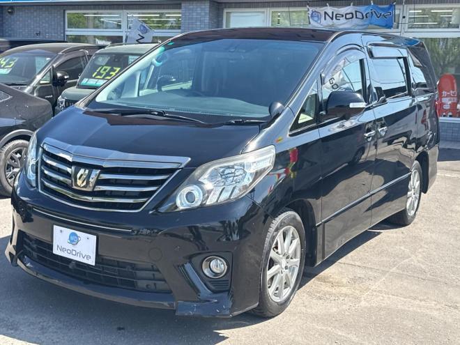 アルファード2.4 240SタイプゴールドⅡ 4WD　ローンが不安な方＜優遇ローン＞　後期型　純正8型ナビ　後席モニター　両側パワスラ 4WD 2400 5Dr