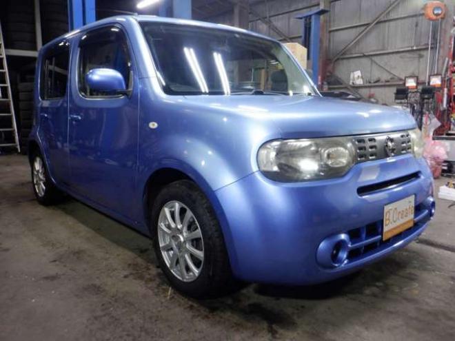 キューブ1.5 15X FOUR 4WD　ナビ・フルセグTV・Bカメラ・純正エンスタ・インテリキー・プッシュスタート・ベンチシート・ETC・ライトレベライザー・寒冷地仕様・ 1500