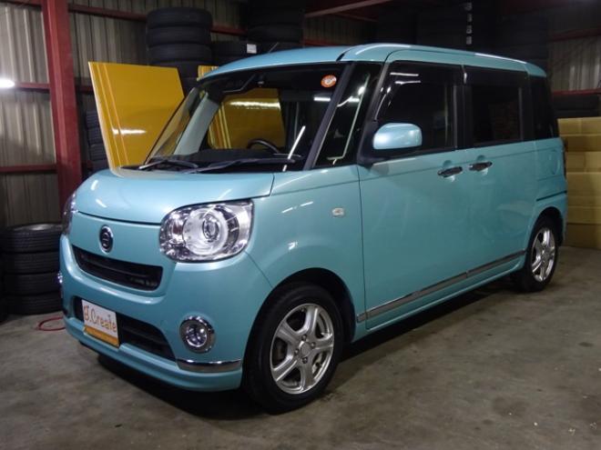 ムーヴキャンバスG ブラックインテリア リミテッド SAIII 4WD　本州仕入・ナビ・TV・B/T・全方位カメラ・両側電動・LEDヘッドライト・LEDフォグランプ・アイドリングストップ・シートヒーター・オートマチックハイビーム・寒冷地仕様・衝突軽減・ETC・プッシュスタート 660