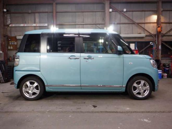ムーヴキャンバスG ブラックインテリア リミテッド SAIII 4WD　本州仕入・ナビ・TV・B/T・全方位カメラ・両側電動・LEDヘッドライト・LEDフォグランプ・アイドリングストップ・シートヒーター・オートマチックハイビーム・寒冷地仕様・衝突軽減・ETC・プッシュスタート 660