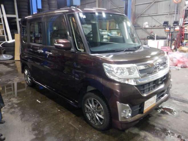 タントカスタム RS SA 4WD　本州仕入・ナビ・TV・Bカメラ・B/T・LEDヘッドライト・ターボ・両側電動・スマートキー・プッシュスタート・アイドリングストップ・ETC・ステアリングスイッチ・衝突軽減・ 660