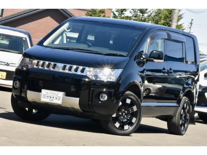 デリカD:5　Dパワーパッケージ　４WD　本州仕入　前期／最終型　新車外しタイヤ／アルミ　アルパインナビ／フリップダウンモニター