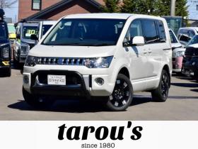 デリカ　D:5　4WD　Dパワーパッケージ　新車外し18インチアルミ／タイヤ　新品フロントガード　両側パワースライドドア