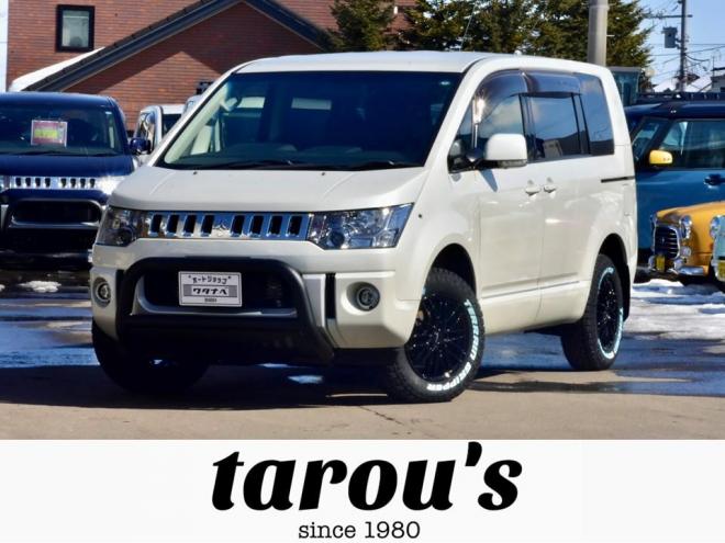 デリカD:5　Dパワーパッケージ　４WD　新品フロントガード　新品１６インチホイール／タイヤ　ディーラー整備