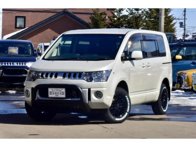 デリカD:5　Dパワーパッケージ　４WD　新品フロントガード　新品１６インチホイール／タイヤ　ディーラー整備