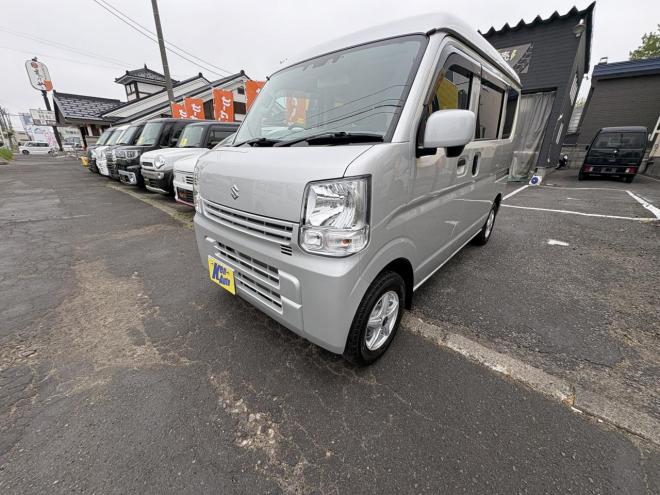 エブリイEVERY VAN 4WD JION TURBO　TURBO 寒冷地仕様　リアヒーター　ディアルカメラブレーキアシスト　フルセグナビ　バックカメラ　BT　VSC　AUTOライト　ETC バイザー　全磨き済み　エンジンオイル交換　ATF交換 4WD 660 ５Dr