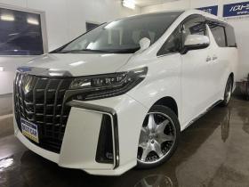 アルファード　ＳタイプゴールドⅡ　後期型　禁煙車　ＷＥＤＳ２０インチＡＷ　社外１７ＡＷ＋スタッドレスタイヤ　シーケンシャルウィンカー　ドラレコ付デジタルルームミラー　両側パワースライドドア　パワーバックドア　純正フリップダウンモニター 4WD 2500 5Dr