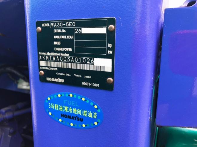 ホイールローダコマツ　中古　WA30-5E0