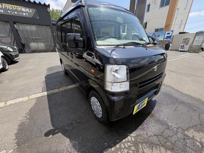エブリイEVERY VAN 4WD JION TURBO本州仕入　寒冷地仕様　リアヒーター　TURBO ブルートゥースフルセグナビ　格納ミラーETC　エンジンオイル交換　全磨き済　スタットレス付 4WD 660 5Dr