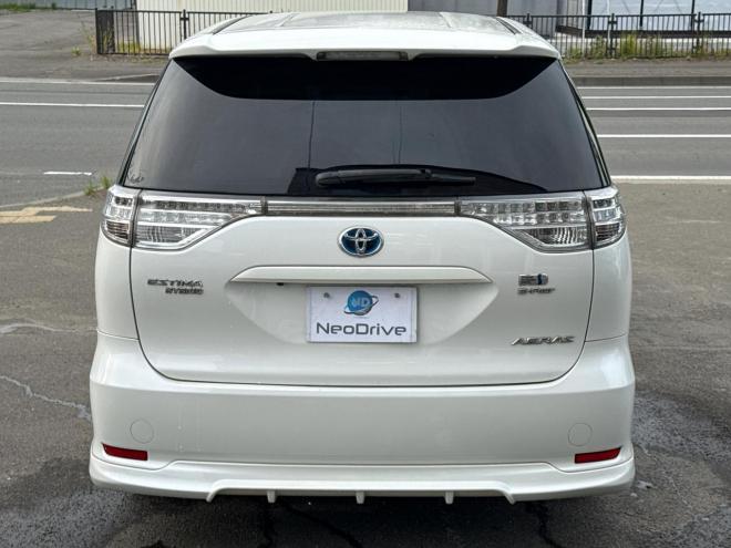 エスティマハイブリッドハイブリッド2.4アエラス 4WD　ローンが不安な方＜優遇ローン＞　寒冷地仕様　純正8型ナビ　両側パワスラ 4WD 2400 5Dr