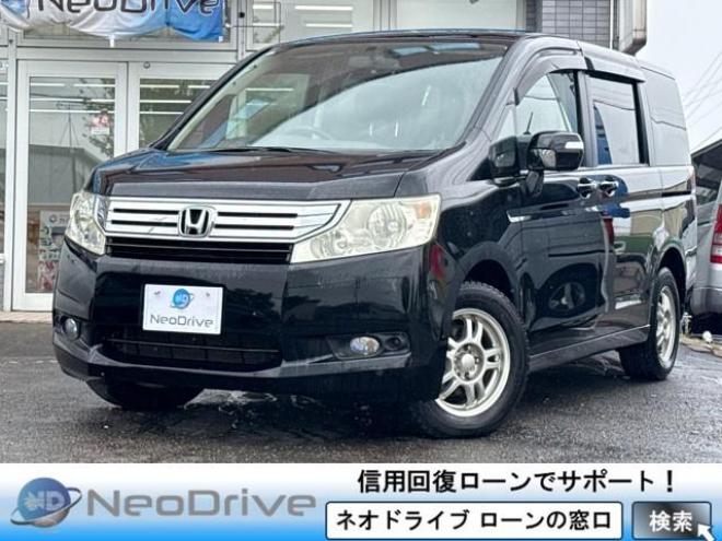 ステップワゴン2.0G Lパッケージ 4WD　ローンが不安な方＜優遇ローン＞　寒冷地仕様　社外ナビ　両側パワースライド 4WD 2000 5Dr