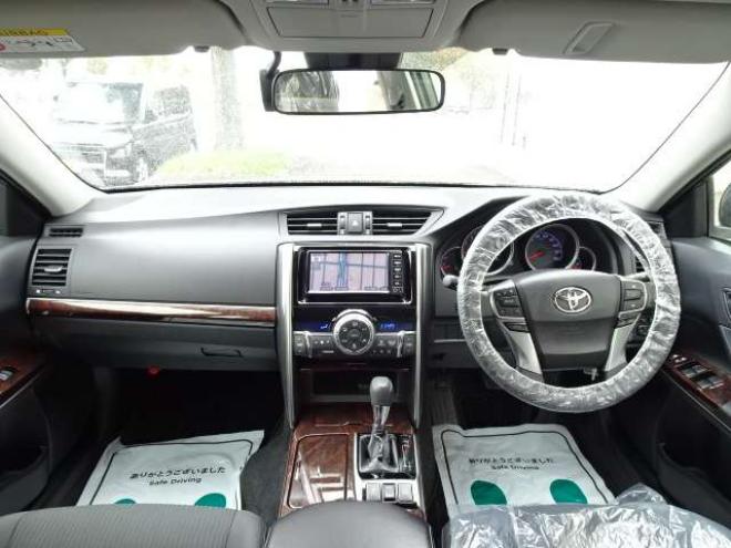 マークX2.5 250G Four 4WD　本州車　保証1年　4WD　ワンオーナー　エスカーズカスタム　フロントリップ　リヤディフューザー　プレシャス/HM-1　19インチアルミ　純正ナビ　TV　ドライブレコーダーLDA　ETC　クルーズコントロール　冬タイヤ付 2500