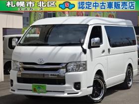 ハイエースバン　2.7 スーパーGL ダークプライム ワイド ミドルルーフ ロングボディ 4WD　本州車　保証1年/走行距離無制限 4WD　後期仕様　モデリスタエアロ　両側パワースライドドア　舞杏KBレーシング2アルミホイール　ALPINE製ナビ　地デジ　バックカメラ　現行型ドアミラー　スマートキー ベットキット 2700