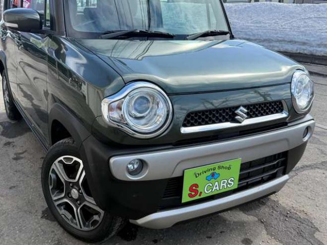 ハスラーX 4WD　保証1年/走行距離無制限　4WD　レーダーブレーキシステム　ヒルディセントコントロール　社外ナビ　TV　アイドリングストップ　シートヒーター　プッシュスタート　スマートキー　HID　ミラーヒーター　冬タイヤ付き 660