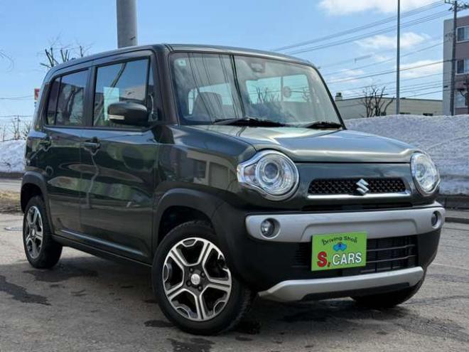ハスラーX 4WD　保証1年/走行距離無制限　4WD　レーダーブレーキシステム　ヒルディセントコントロール　社外ナビ　TV　アイドリングストップ　シートヒーター　プッシュスタート　スマートキー　HID　ミラーヒーター　冬タイヤ付き 660