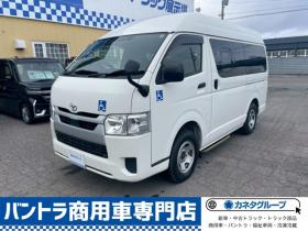 ハイエースバン　2.8 ウェルキャブ Bタイプ ロング ディーゼルターボ 4WD　4WD　ウェルキャブBタイプ　10人乗り(車いす2基+8人)　トヨタセーフティセンス付　リアヒーター・クーラー 福祉車両 2800