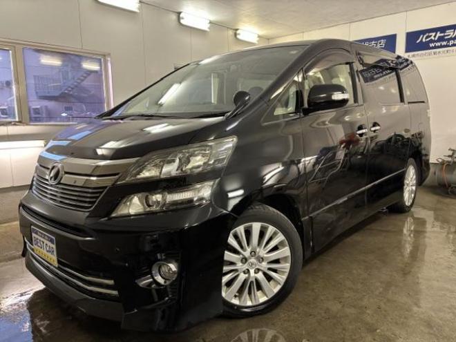 ヴェルファイア２．４Ｚ　Ｇエディション　後期型　本州仕入　寒冷地仕様　禁煙車　純正ブラックレザーシート　純正１８インチＡＷ　社外１６ＡＷ＋スタッドレスタイヤ付　両側パワースライドドア　パワーバックドア　前後ドラレコ　クールＢＯＸ　ＥＴＣ 4WD 2400 5Dr