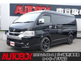 ハイエース　2.7 GL ロング ミドルルーフ 4WD　IFUU製　IF-WB8　10人乗り対面ラウンジベッド仕様　415COBRAクリーンルック3フロントスポイラー&バッドラッカー毒牙18インチAW　イクリプス製10.1インチフローティングナヒ　純正EGスターター 2700
