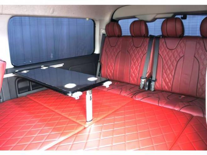 ハイエース2.7 GL ロング ミドルルーフ 4WD　IFUU製　IF-WB8　10人乗り対面ラウンジベッド仕様　415COBRAクリーンルック3フロントスポイラー&バッドラッカー毒牙18インチAW　イクリプス製10.1インチフローティングナヒ　純正EGスターター 2700