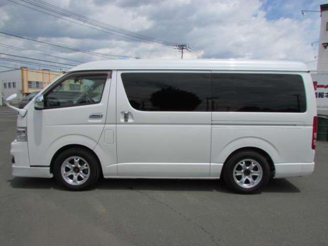 ハイエース2.7 GL ロング ミドルルーフ 4WD　電動パワースライドドア/ETC/ドライブレコーダー/社外ナビ/フルセグTV/バックカメラ/LEDヘッドライト・フォグ/キーレス/エンジンスターター/ベッドキット 2700
