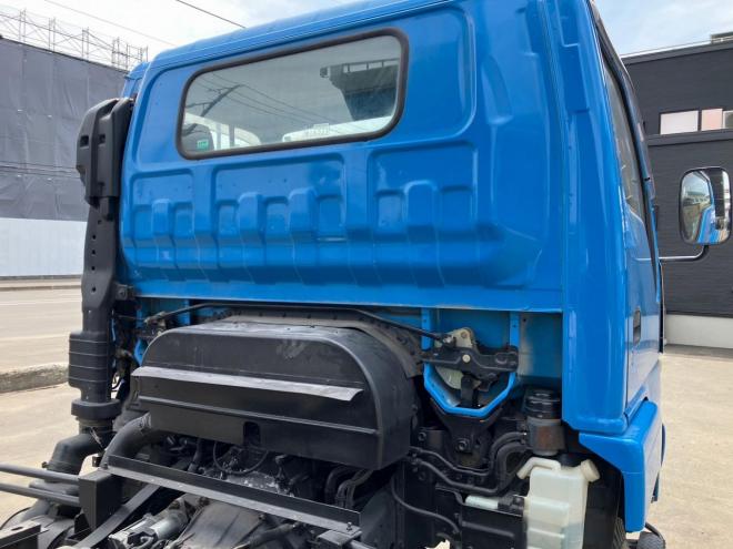 エルフ中古　ワイド高床　4WDファームダンプ　中型トラック
