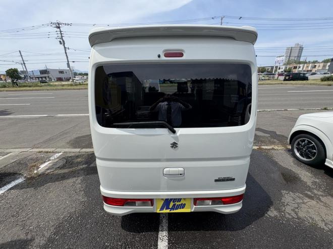 エブリイEVERY WAGON 4WD PZ-SP寒冷地仕様　ハイルーフ　リビルトエンジン　両パワスラ　オートステップ　ブレーキアシスト　VSC　HID ブルートースナビ　バックカメラ　PUSHスタート　スペアーアリ　エンジンスターターETC　夏タイヤ新品スタットレス付全磨き済 4WD 660 5Dr