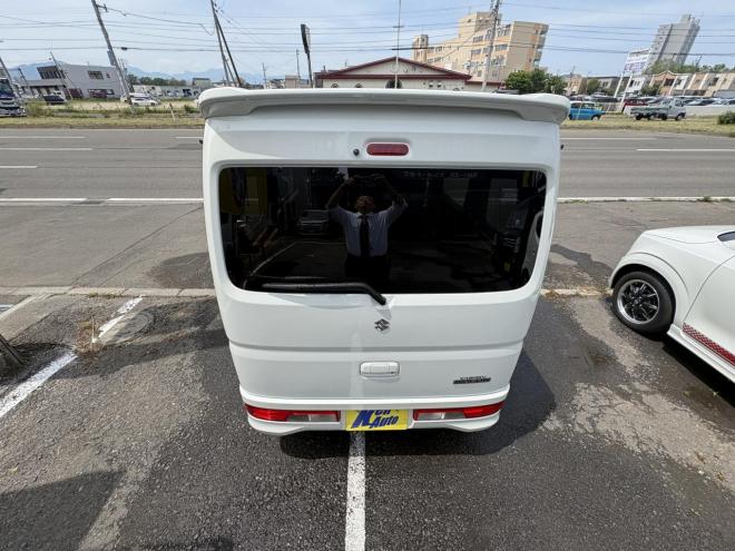 エブリイEVERY WAGON 4WD PZ-SP寒冷地仕様　ハイルーフ　リビルトエンジン　両パワスラ　オートステップ　ブレーキアシスト　VSC　HID ブルートースナビ　バックカメラ　PUSHスタート　スペアーアリ　エンジンスターターETC　夏タイヤ新品スタットレス付全磨き済 4WD 660 5Dr