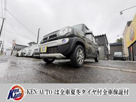 ハスラー　HUSTLER  4WD　Fリミテッドお洒落ツートン　寒冷地仕様　Ｓ－エネチャージ　ブレーキアシスト　VSC　HID　スマートキー　スペアー有　アイドリングSTOP 地デジナビ　フォグランプ　シートヒーター　ETC 　スタットレス　全磨き済　エンジンオイル交換 4WD 660 5Dr