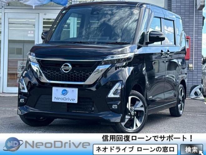 ルークス660ハイウェイスターGターボ 4WD　ローンが不安な方＜優遇ローン＞　寒冷地仕様 社外ナビTV　パワースライド 4WD 660 5Dr