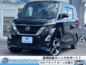 ルークス　660ハイウェイスターGターボ 4WD　ローンが不安な方＜優遇ローン＞　寒冷地仕様 社外ナビTV　パワースライド 4WD 660 5Dr