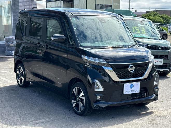 ルークス660ハイウェイスターGターボ 4WD　ローンが不安な方＜優遇ローン＞　寒冷地仕様 社外ナビTV　パワースライド 4WD 660 5Dr