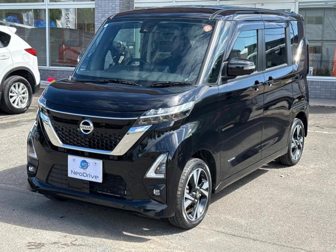 ルークス660ハイウェイスターGターボ 4WD　ローンが不安な方＜優遇ローン＞　寒冷地仕様 社外ナビTV　パワースライド 4WD 660 5Dr