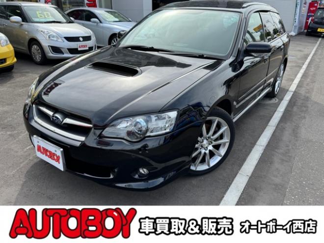 レガシィワゴン2.0 GTスペックB 4WD　キーレス・電動格納ミラー・パワーウィンド・HIDヘッドライト・フォグランプ・純正オーディオ・カロッツェリアDVDナビ・CD・パワーシート・トランクスルーボタン・社外18インチアルミホイール 2000