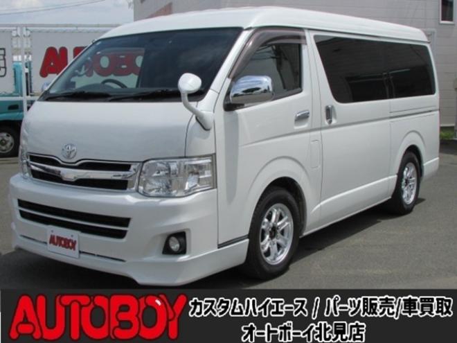 ハイエース2.7 GL ロング ミドルルーフ 4WD　電動パワースライドドア/ETC/ドライブレコーダー/社外ナビ/フルセグTV/バックカメラ/LEDヘッドライト・フォグ/キーレス/エンジンスターター/ベッドキット 2700