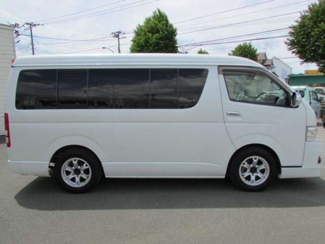 ハイエース2.7 GL ロング ミドルルーフ 4WD　電動パワースライドドア/ETC/ドライブレコーダー/社外ナビ/フルセグTV/バックカメラ/LEDヘッドライト・フォグ/キーレス/エンジンスターター/ベッドキット 2700