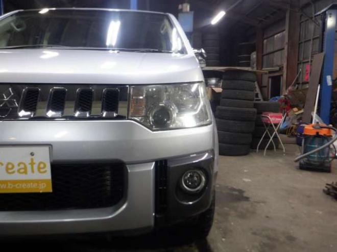 デリカD：5 2.4 G パワーパッケージ 4WD　本州仕入・ナビ・TV・B/T・Bカメラ・両側電動・16インチオープンカントリーR/Tタイヤ・リアモニター・スマートキー・リアヒーター・フォグランプ・クルコン・HID・パドルシフト・ETC・フルフラットシート 2400