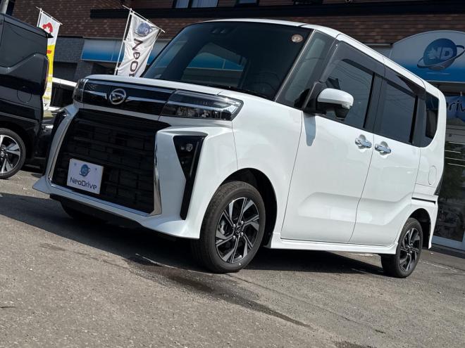 タント660カスタムX ecoIDLE非装着 4WD　ローンが不安な方＜優遇ローン＞　本州仕入 社外ナビTV　両側パワースライド 4WD 660 5Dr