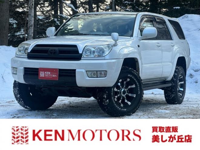 ハイラックスサーフ2.7 SSR-G 4WD　禁煙車　パワステ　パワーウィンドウ　ETC　社外ナビ　バックカメラ　キーレスエントリー　リフトアップ　エンジンスターター　寒冷地仕様　ABS　エアコン　盗難防止装置　社外アルミホイール 2700