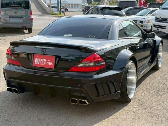 ベンツSLクラス SL55AMG　左ハンドル　AMGエンジン　ワイドボディ仕様　シートヒーター　エアコン　ワークグノーシス　TVナビ　本革シート　社外エアロ　バックカメラ　ETC　キーレスエントリー 正規輸入車 2WD 5500