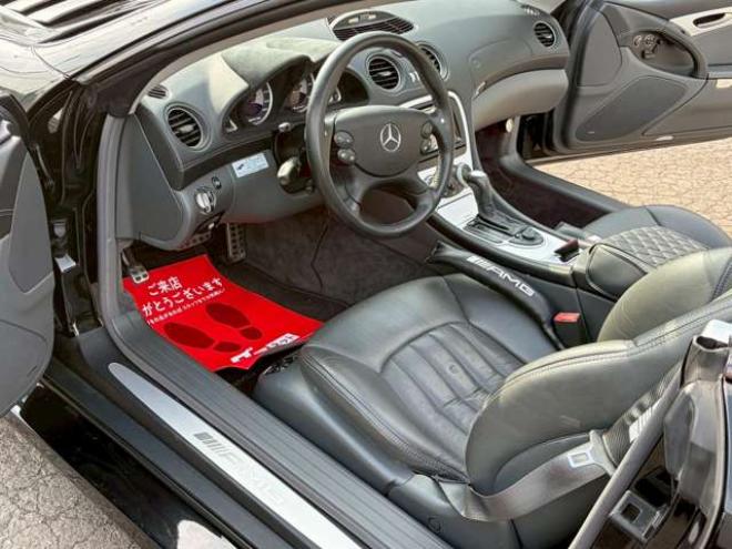 ベンツSLクラス SL55AMG　左ハンドル　AMGエンジン　ワイドボディ仕様　シートヒーター　エアコン　ワークグノーシス　TVナビ　本革シート　社外エアロ　バックカメラ　ETC　キーレスエントリー 正規輸入車 2WD 5500