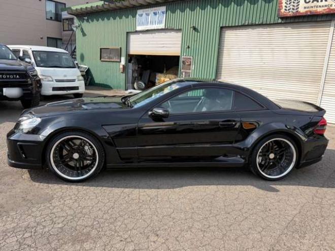 ベンツSLクラス SL55AMG　左ハンドル　AMGエンジン　ワイドボディ仕様　シートヒーター　エアコン　ワークグノーシス　TVナビ　本革シート　社外エアロ　バックカメラ　ETC　キーレスエントリー 正規輸入車 2WD 5500